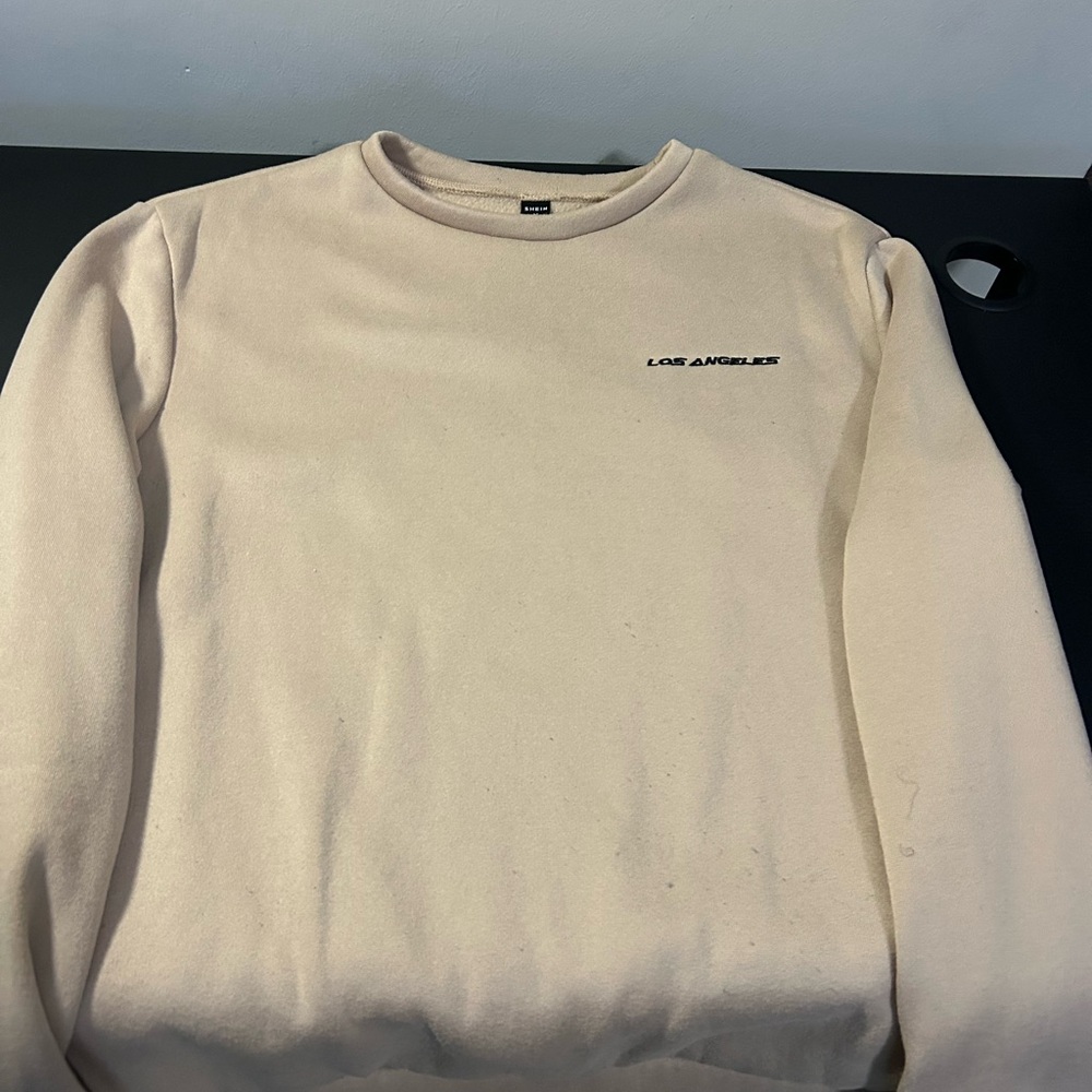 SHEIN Cream Crewneck Sweater